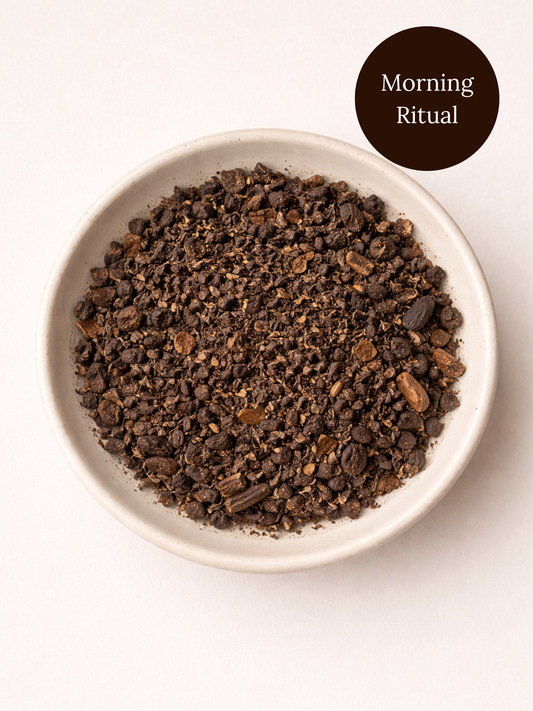 Awaken Tea roasted herbal coffee alternative with dandelion root and chicory